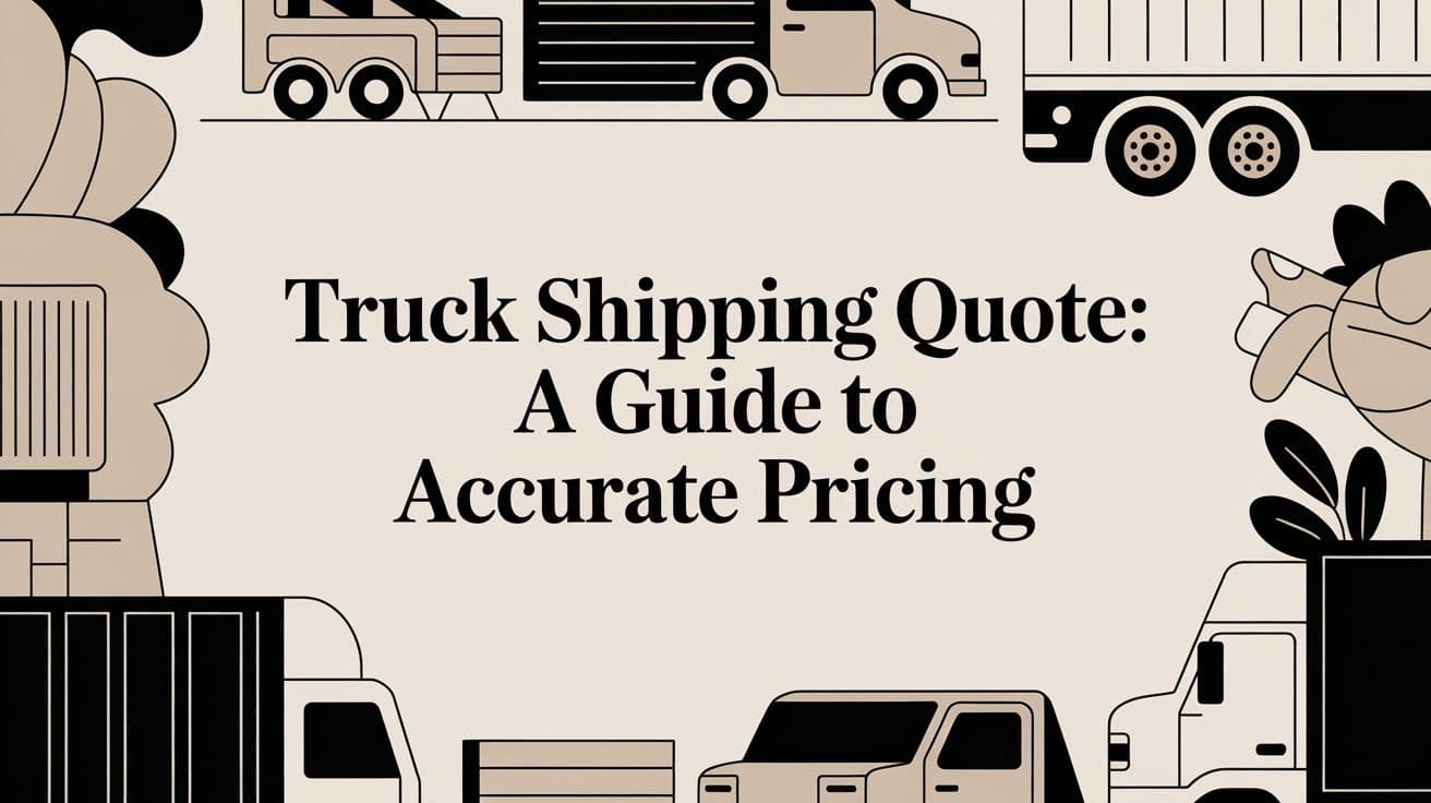 Truck Shipping Quote: A Guide to Accurate Pricing