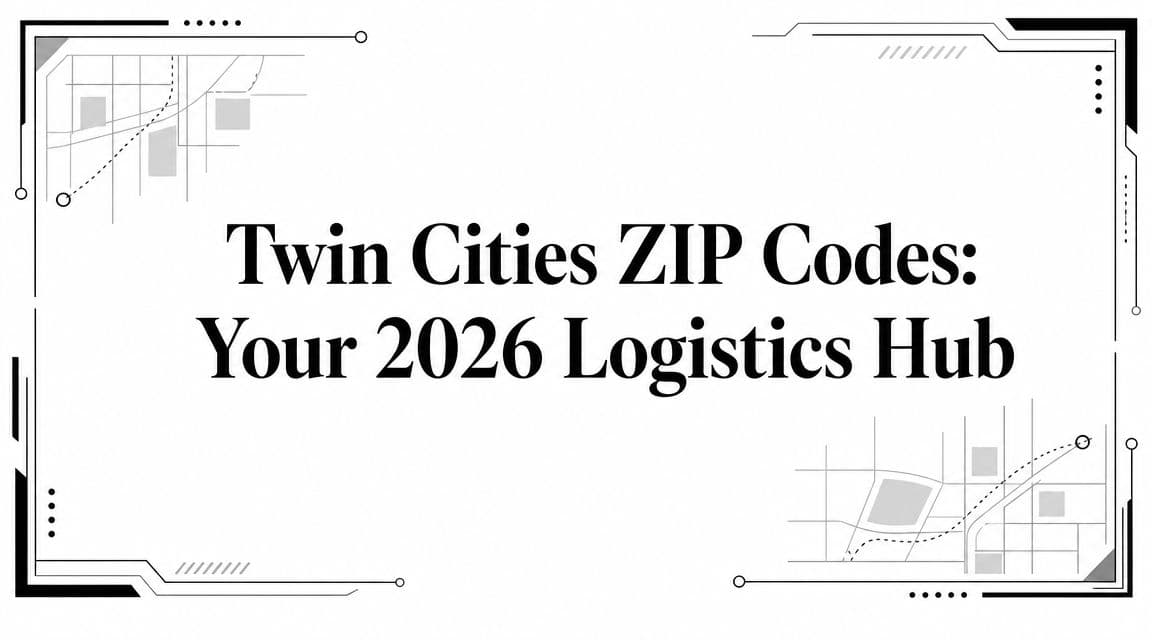 Twin Cities ZIP Codes: Your 2026 Logistics Hub