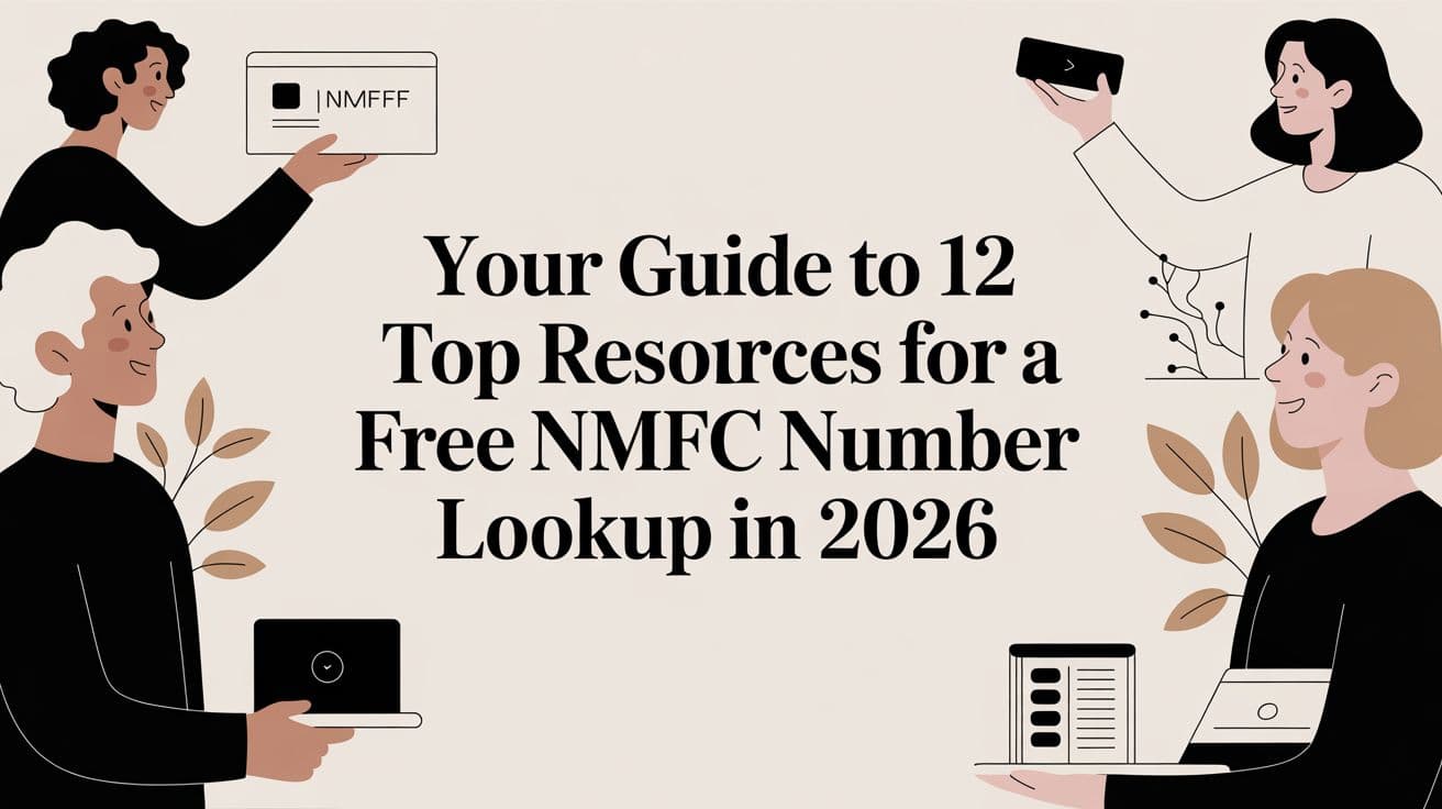 Your Guide to 12 Top Resources for a Free NMFC Number Lookup in 2026