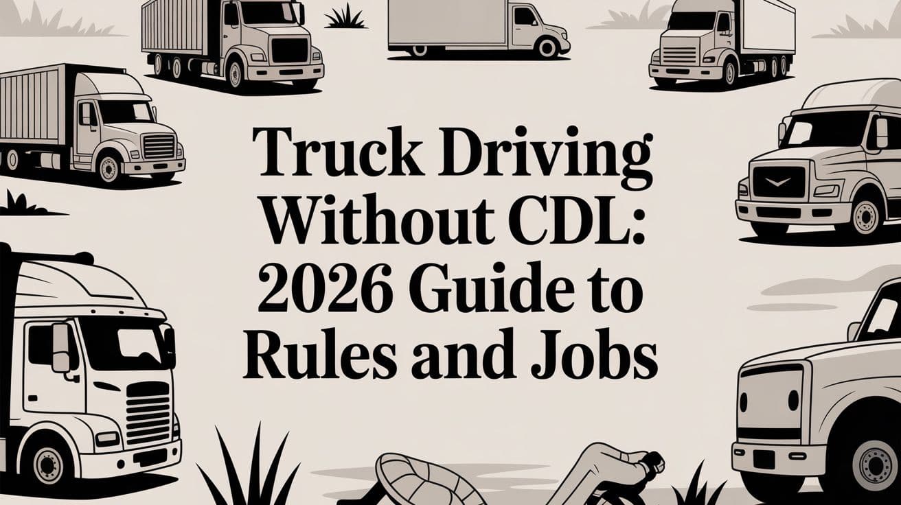 Truck Driving Without CDL: 2026 Guide to Rules and Jobs