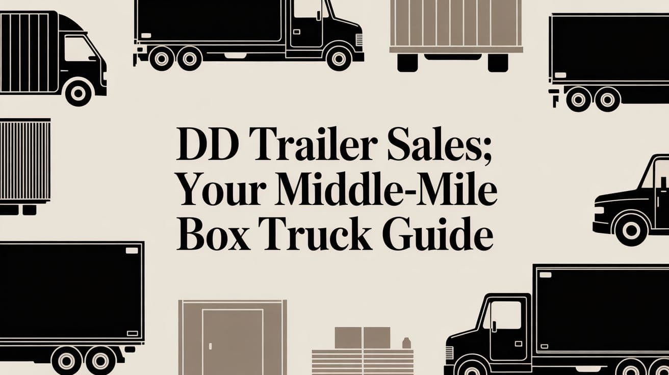 DD Trailer Sales: Your Middle-Mile Box Truck Guide