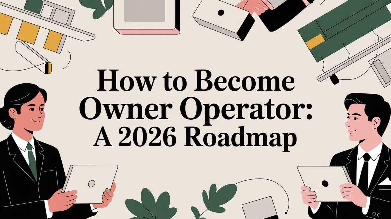 How to Become Owner Operator: A 2026 Roadmap