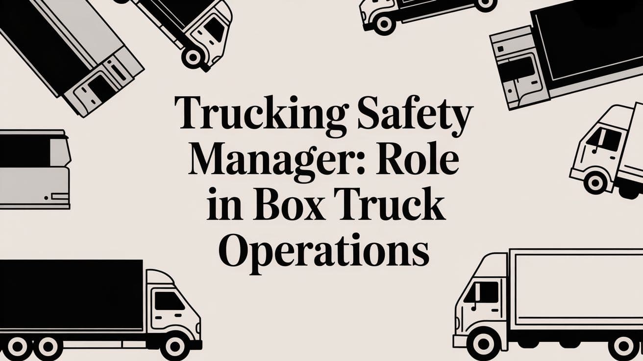 Trucking Safety Manager: Role in Box Truck Operations