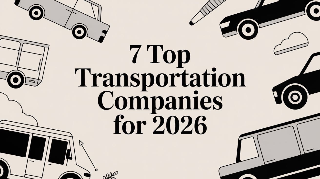 7 Top Transportation Companies for 2026