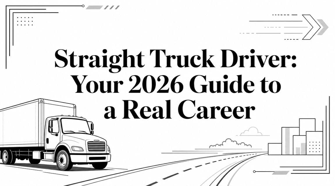 Straight Truck Driver: Your 2026 Guide to a Real Career