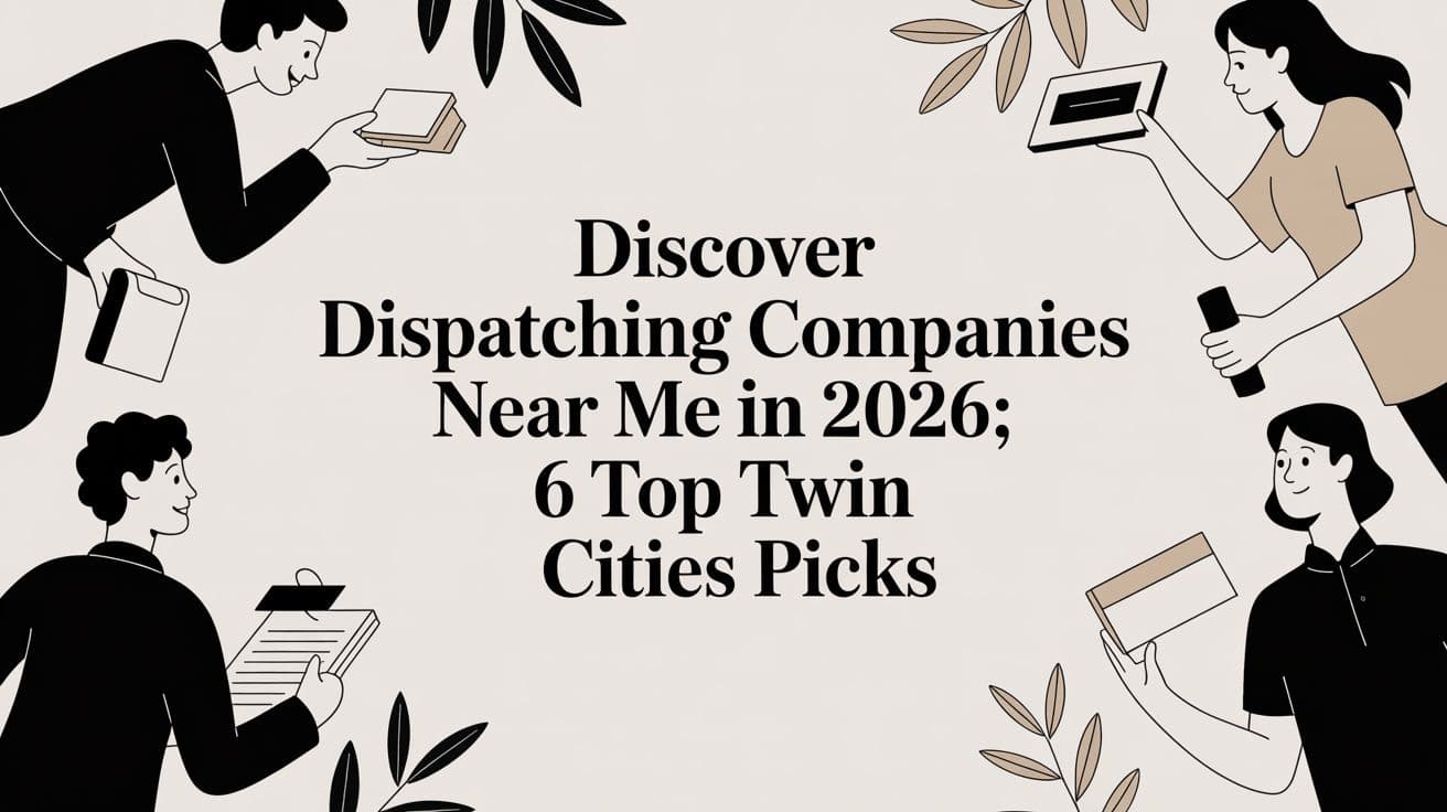 Discover dispatching companies near me in 2026: 6 Top Twin Cities Picks