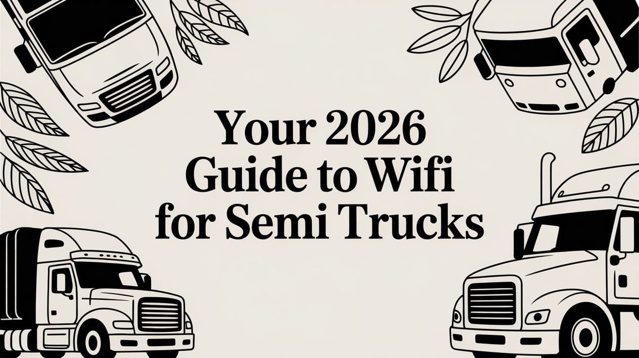 Your 2026 Guide to WiFi for Semi Trucks