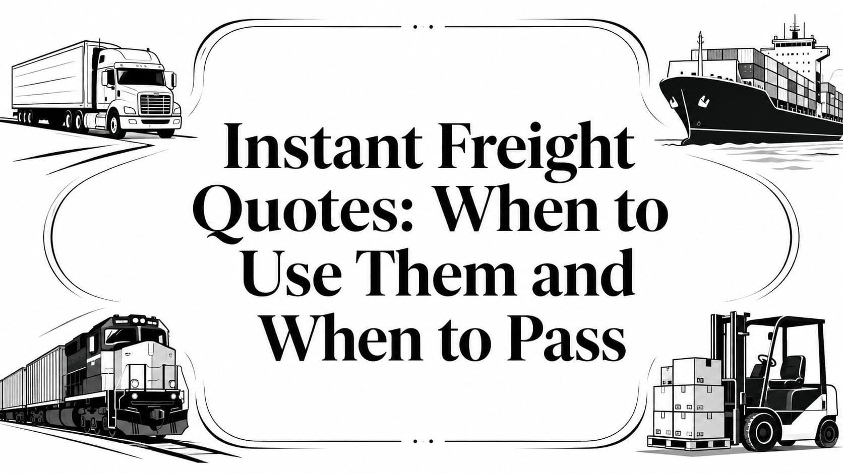 Instant Freight Quotes: When to Use Them and When to Pass