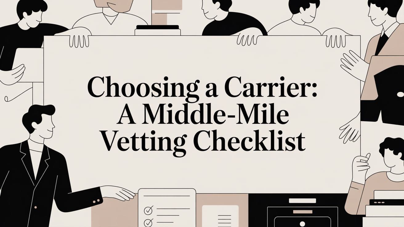 Choosing a Carrier: A Middle-Mile Vetting Checklist