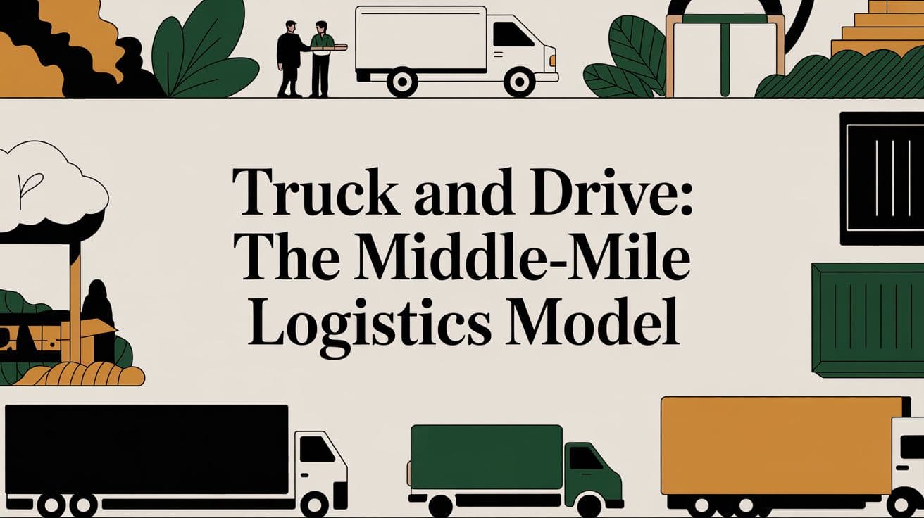 Truck and Drive: The Middle-Mile Logistics Model