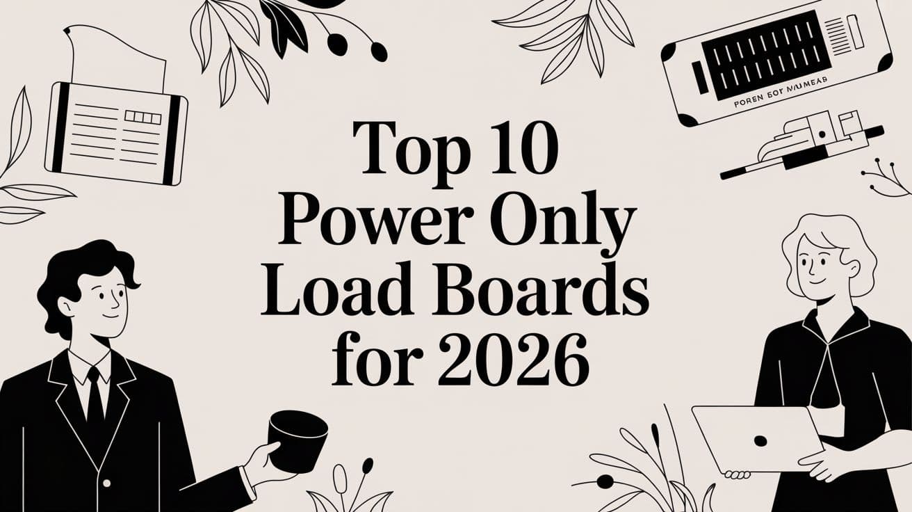 Top 10 Power Only Load Boards for 2026