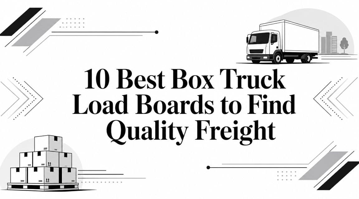 10 Best Box Truck Load Boards to Find Quality Freight