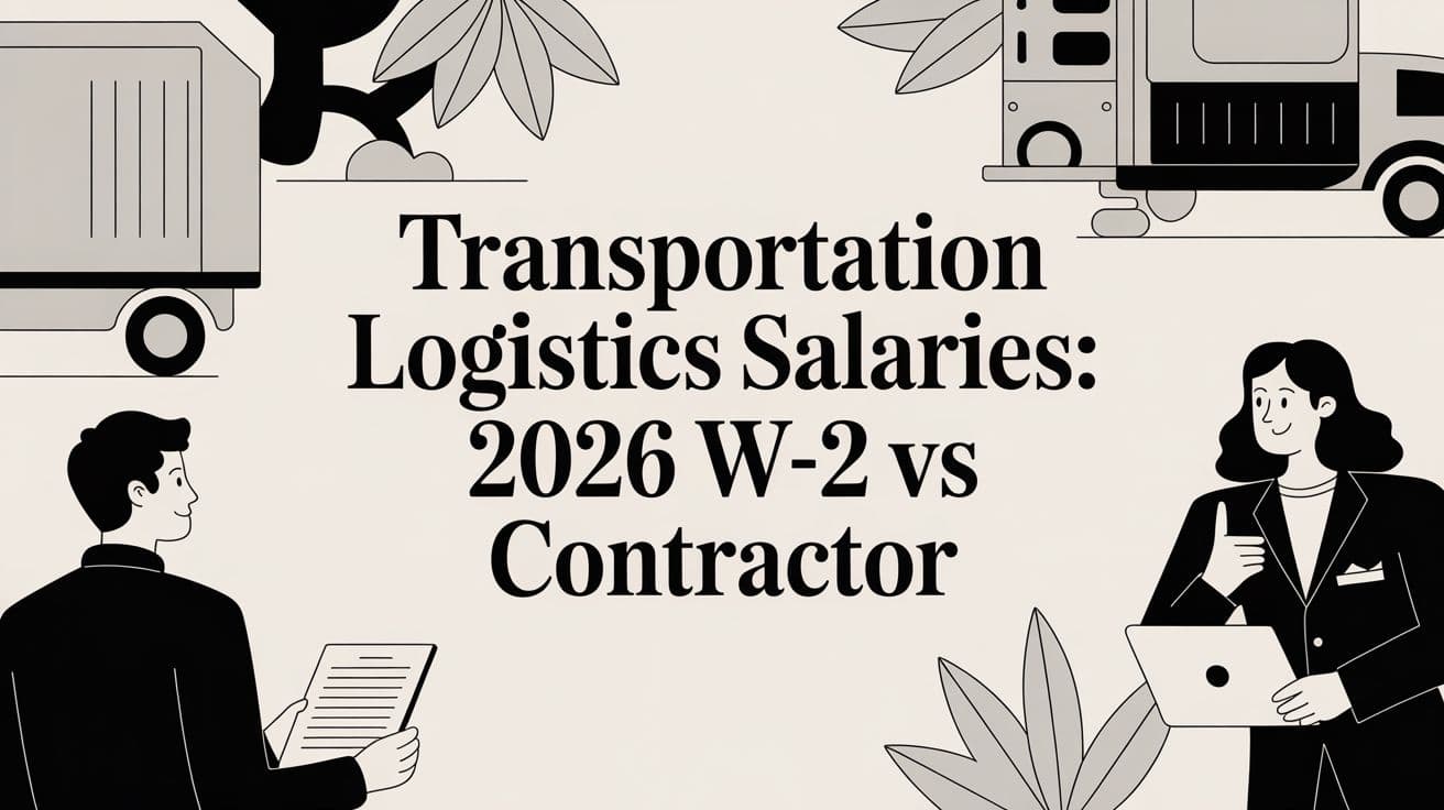 Transportation Logistics Salaries: 2026 W-2 vs Contractor