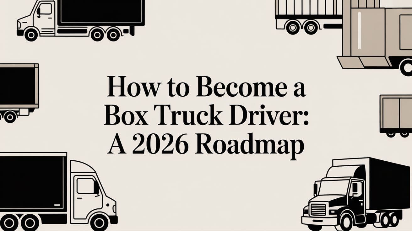 How to Become a Box Truck Driver: A 2026 Roadmap