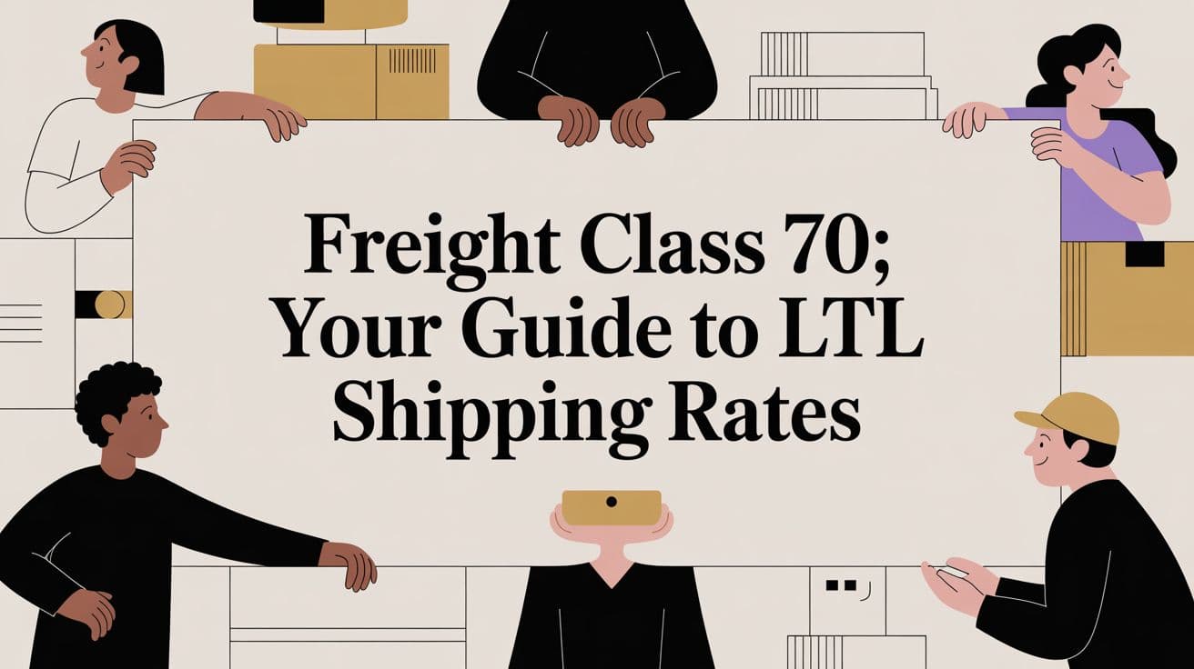 Freight Class 70: Your Guide to LTL Shipping Rates