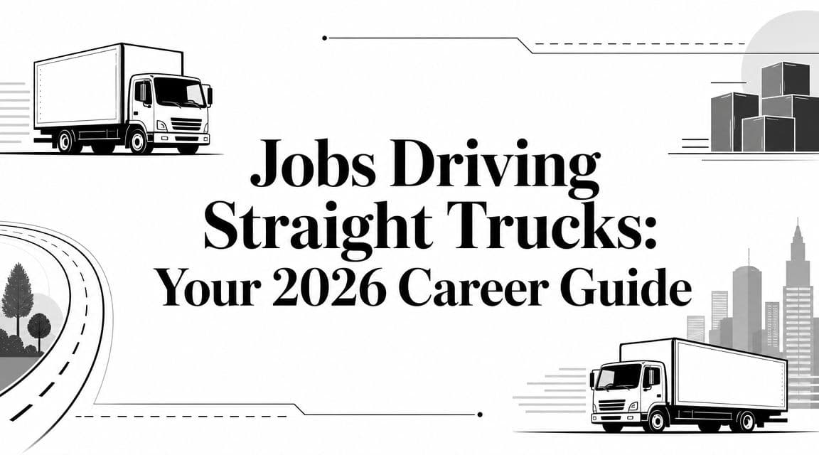 Jobs Driving Straight Trucks: Your 2026 Career Guide