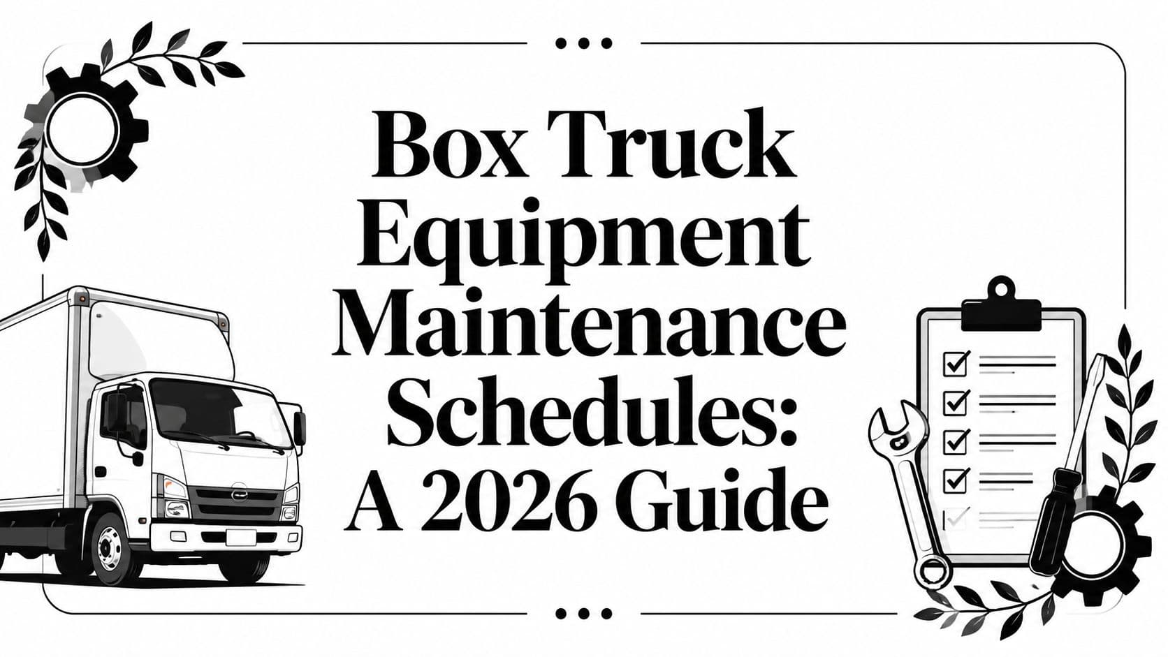 Box Truck Equipment Maintenance Schedules: A 2026 Guide
