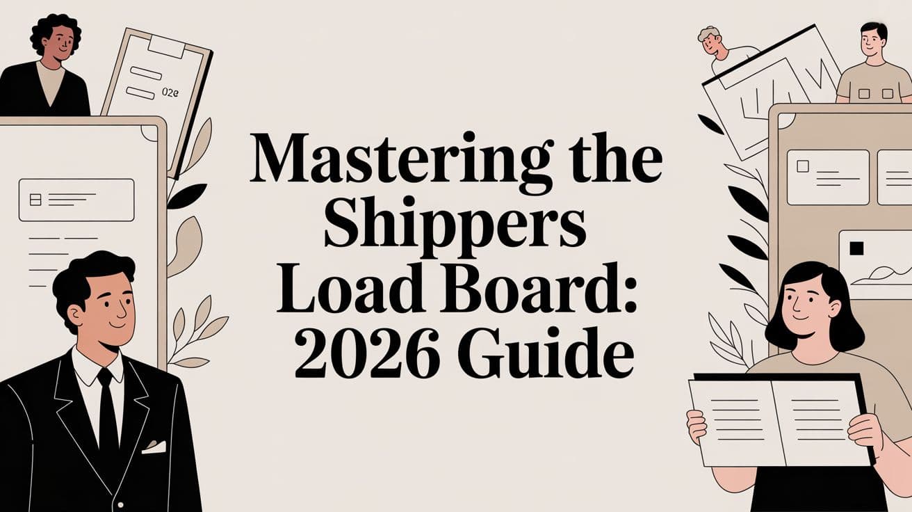 Mastering the Shippers Load Board: 2026 Guide