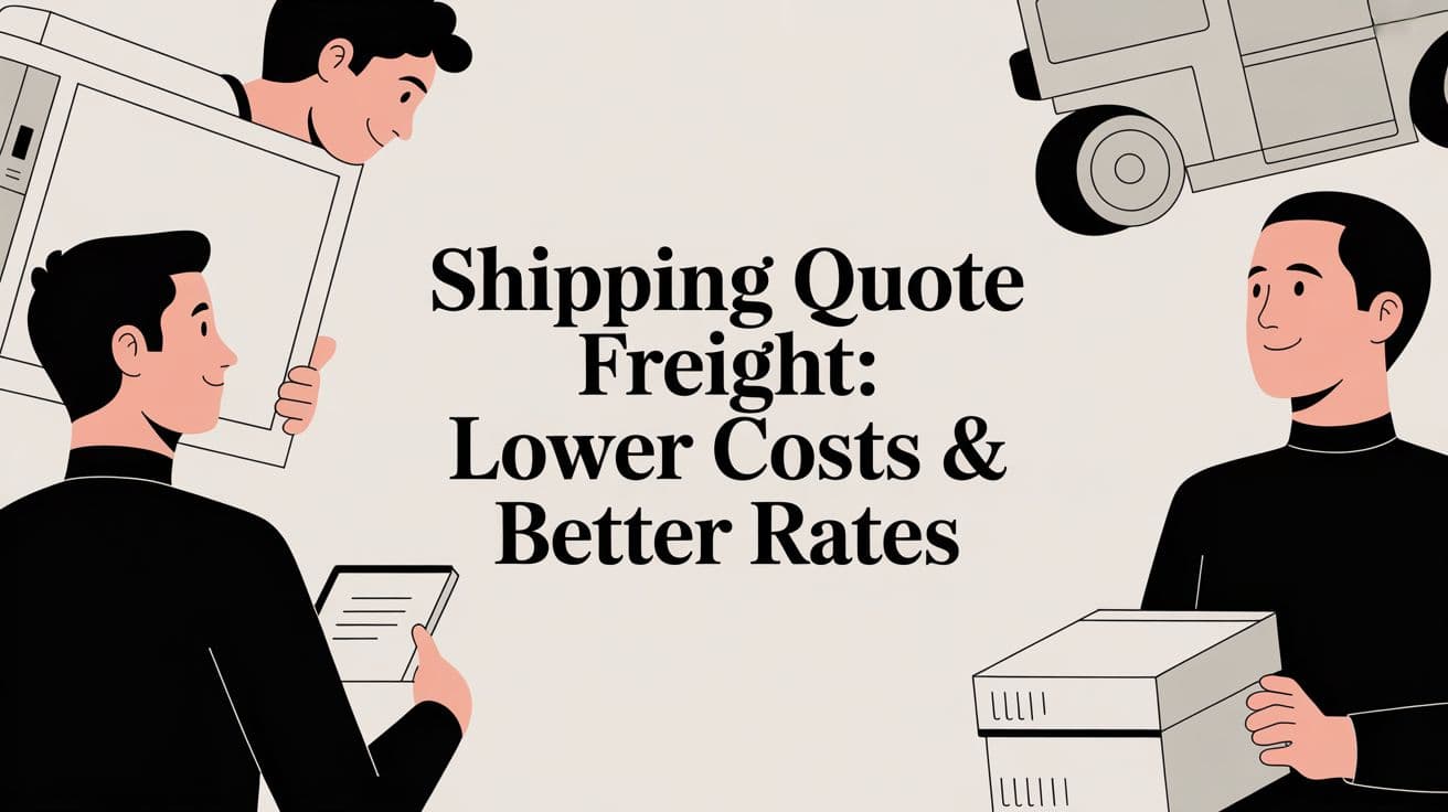 Shipping Quote Freight: Lower Costs & Better Rates