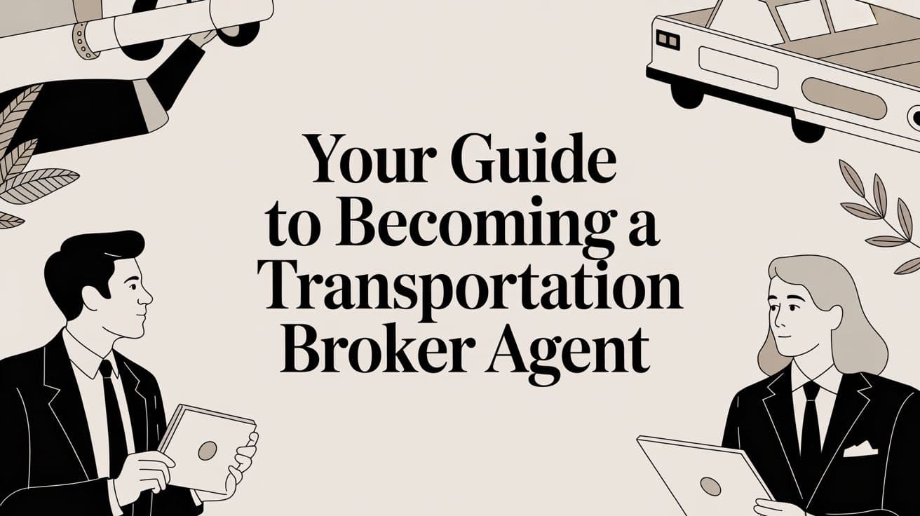 Your Guide to Becoming a Transportation Broker Agent