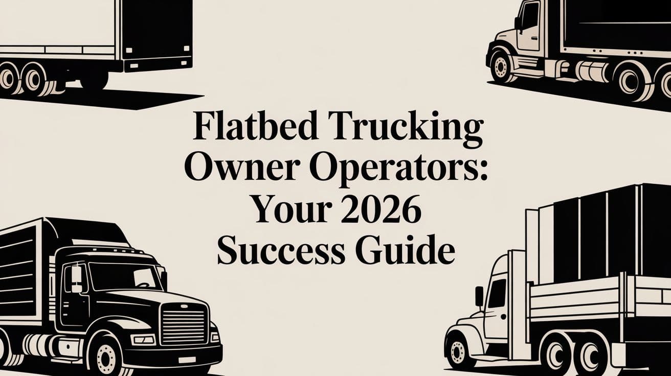 Flatbed Trucking Owner Operators: Your 2026 Success Guide