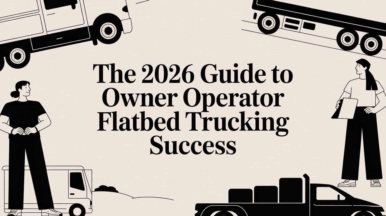 The 2026 Guide to Owner Operator Flatbed Trucking Success