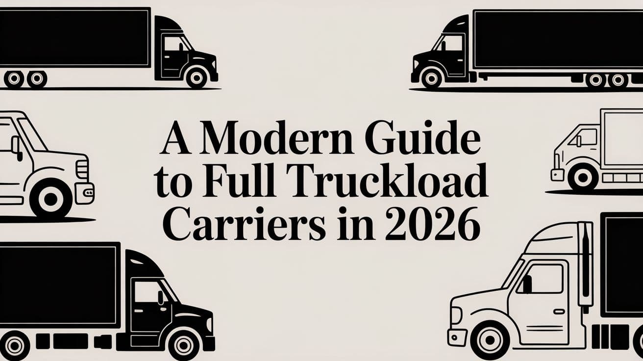 A Modern Guide to Full Truckload Carriers in 2026